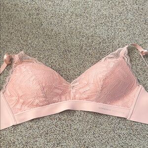 Adrienne Vittadini Blush Lace Bralette size 38C